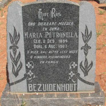 BEZUIDENHOUT Maria Petronella 1894-1967