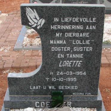 COETZER Lorette 1954-1995