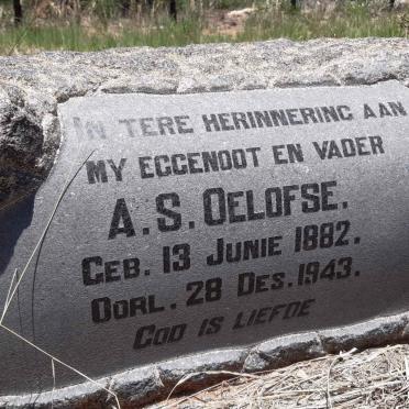 OELOFSE A.S. 1882-1943