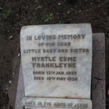 FRANKLEYNE Myrtle Esme 1925-1926