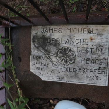 BLANCHE James Micheal, de 1921-1923