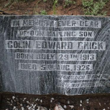 CHICK Colin Edward 1913-1926