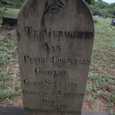 GROBLER Petrus Corneulus 1866-1928