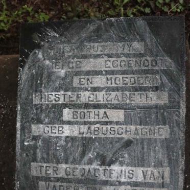 BOTHA Hester Elizabeth nee LABUSCHAGNE 