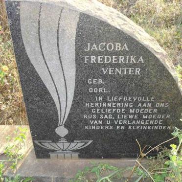 VENTER Jacoba Frederika