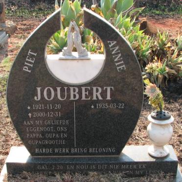 JOUBERT Piet 1921-2000 &amp; Annie 1935-