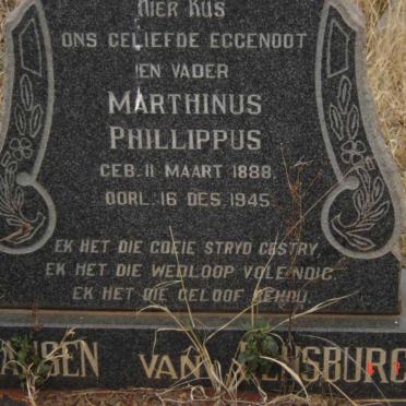 RENSBURG Marthinus Phillippus, Jansen van 1888-1945