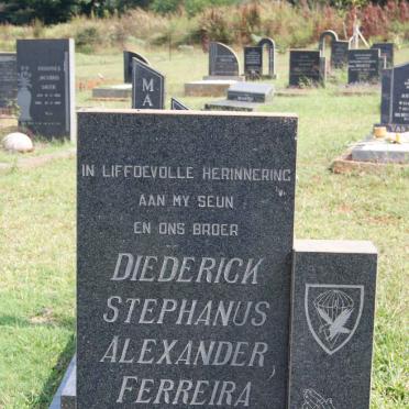 FERREIRA Diederick Stephanus Alexander 1960-1982