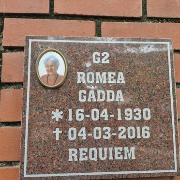 GADDA Romea 1930-2016