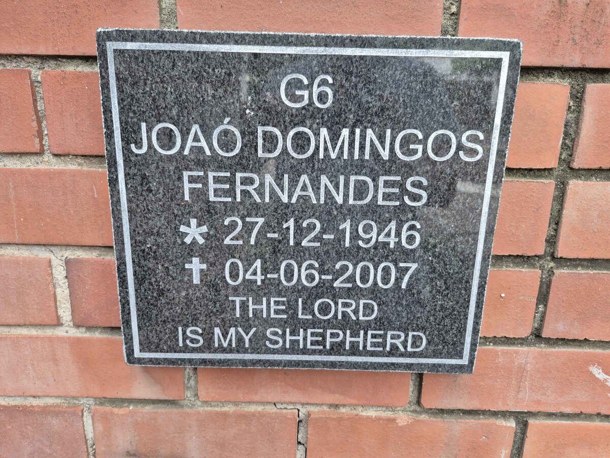 FERNANDES Joao Domingos 1946-2007