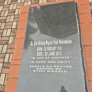 NKHUMISHE Mogale Paul 1938-2012