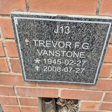 VANSTONE Trevor F.G. 1945-2008