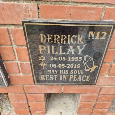 PILLAY Derrick 1955-2015