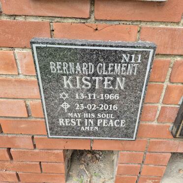 KISTEN Bernard Clement 1966-2016