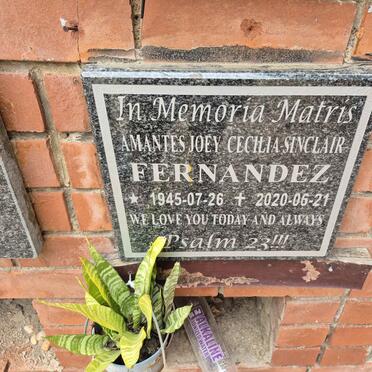 FERNANDEZ Amantes Joey Cecilia Sinclair 1945-2020