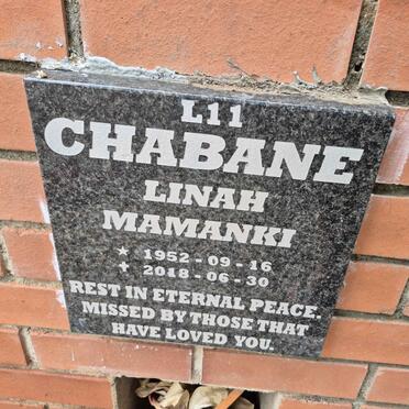 CHABANE Linah Mamanki 1952-2018