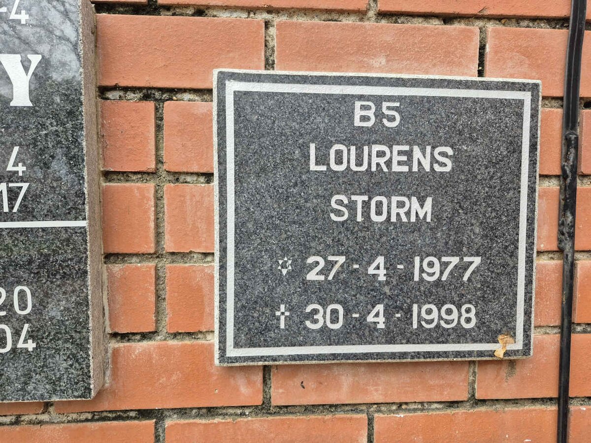 STORM Lourens 1977-1998