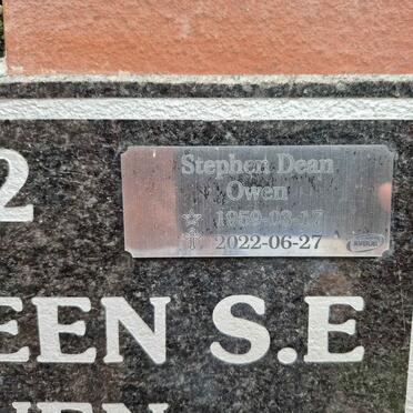 OWEN Stephen Dean 1959-2022