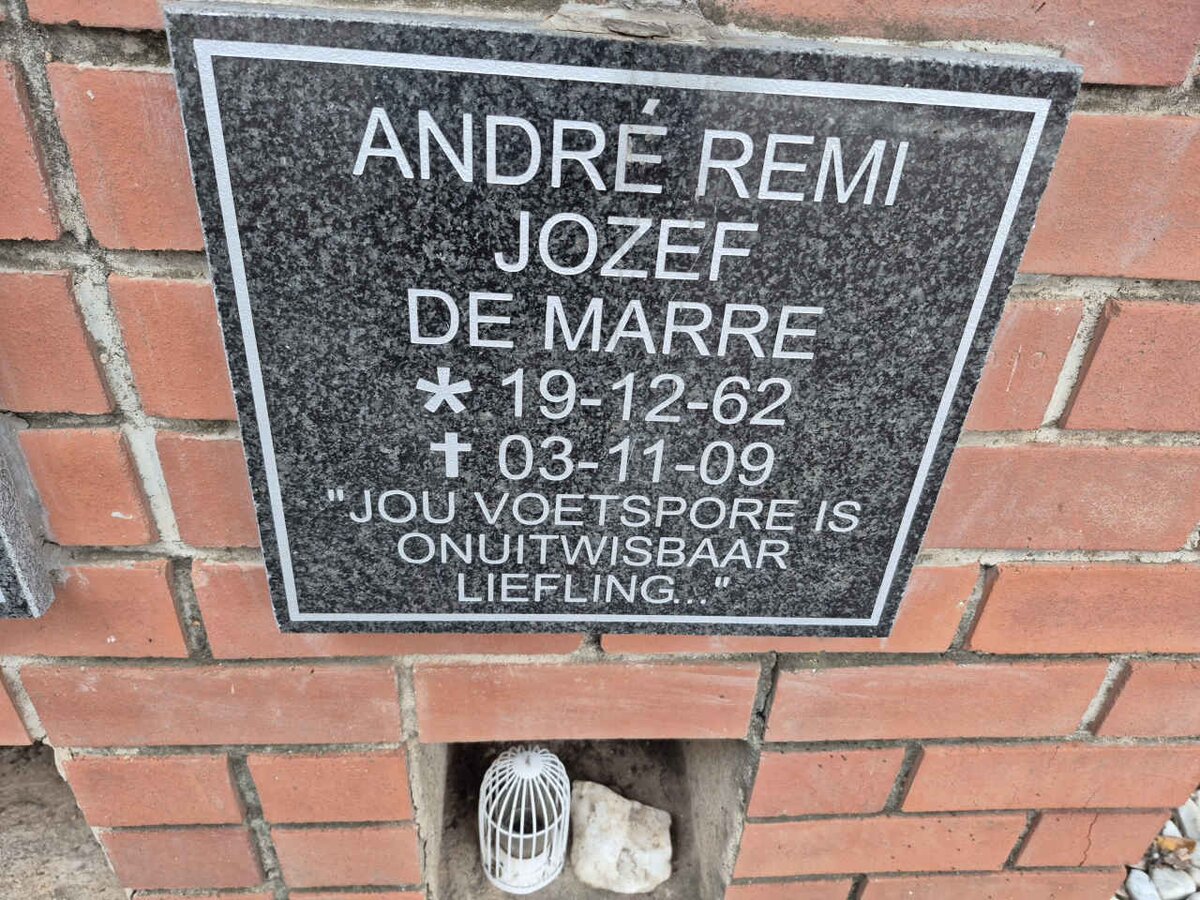 MARRE Andre Remi Jozef, de 1962-2009