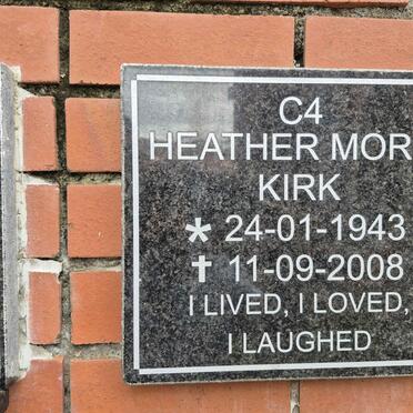 KIRK Heather Moria 1943-2008