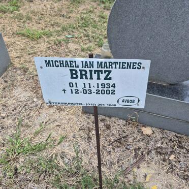 BRITZ Michael Jan Martienes 1934-2002