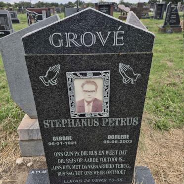 GROVE Stephanus Petrus 1921-2003 