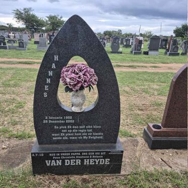 HEYDE Hannes, van der 1952-2002