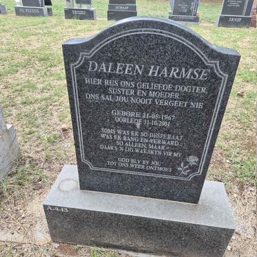 HARMSE Daleen 1967-2001