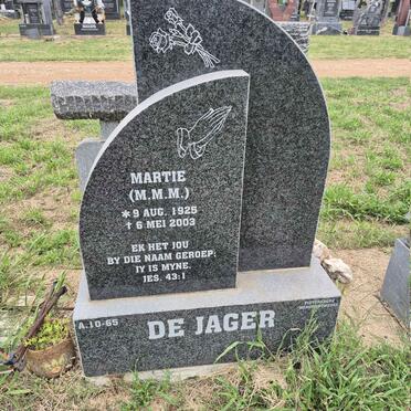 JAGER M.M.M., de 1925-2003