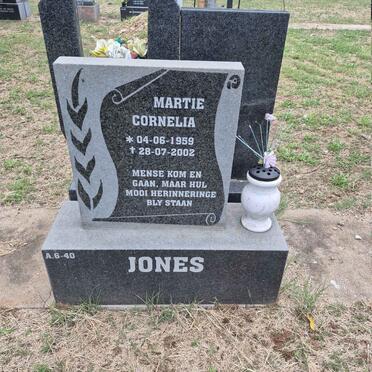 JONES Martie Cornelia 1959-2002