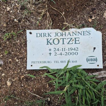 KOTZE Dirk Johannes 1942-2000