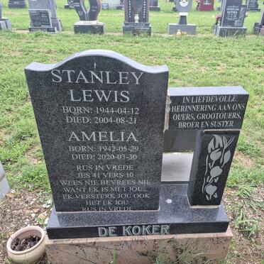 KOKER Stanley Lewis, de 1944-2004 & Amelia 1942-2020 
