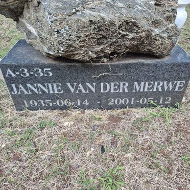 MERWE Jannie, van der 1935-2001