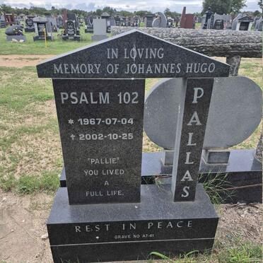 PALLAS Johannes Hugo 1967-2002