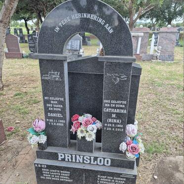 PRINSLOO Daniel 1950-2002 & Catharina M. 1952-2012
