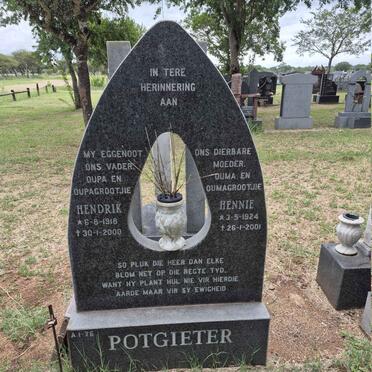 POTGIETER Hendrik 1918-2000 & Hennie 1924-2001