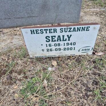 SEALY Hester Suzanne 1940-2001
