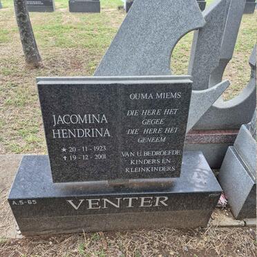 VENTER Jacomina Hendrina 1923-2001 