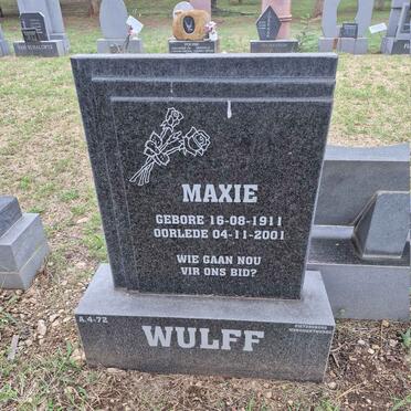 WULFF Maxie 1911-2001