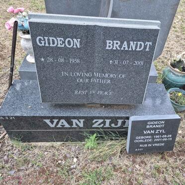 ZIJL Gideon Brandt, van 1958-2001 