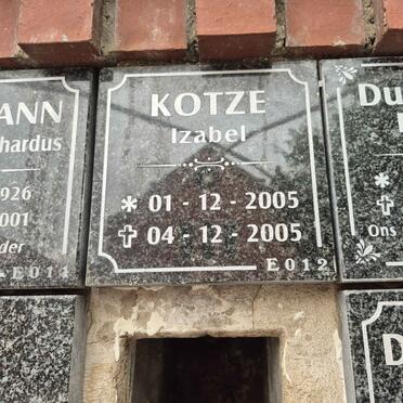 KOTZE Izabel 2005-2005