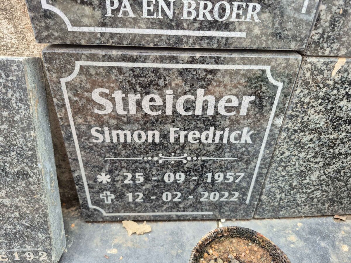 STREICHER Simon Fredrick 1957-2022