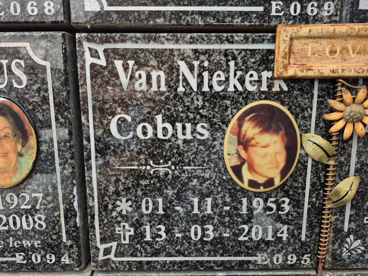 NIEKERK Cobus, van 1953-2014
