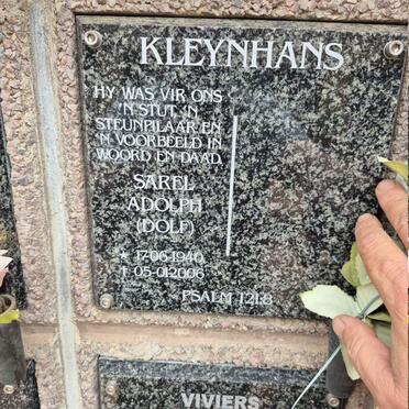KLEYNHANS Sarel Adolph 1940-2006