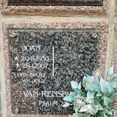 RENSBURG Joan, van 1930-2007