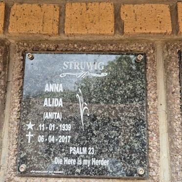 STRUWIG Anna Alida 1939-2017