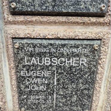 LAUBSCHER Eugene Owen John 1953-2022