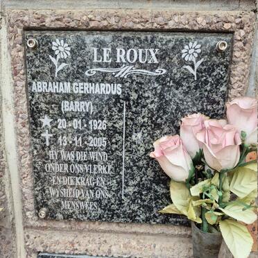 ROUX Abraham Gerhardus, le 1926-2005
