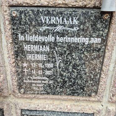 VERMAAK Hermiaan 1950-2021