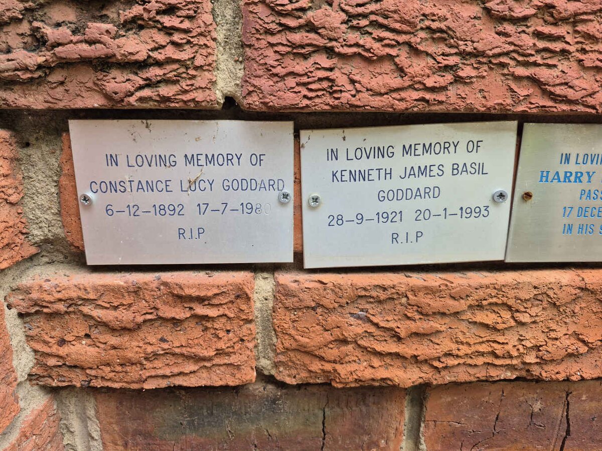 GODDARD Constance Lucy 1892-1980 :: GODDARD Kenneth James Basil 1921-1993